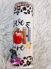 Load image into Gallery viewer, 20oz. Teach Love Inspire Teacher Tumbler Cup: Pre-Order