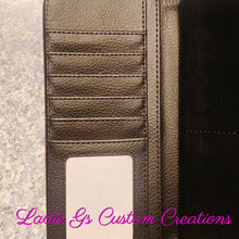 Load image into Gallery viewer, Tri-fold Leather Wallet with Snap Closure - Custom Order