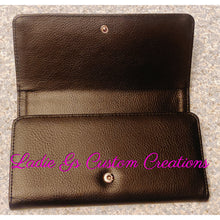 Load image into Gallery viewer, Tri-fold Leather Wallet with Snap Closure - Custom Order