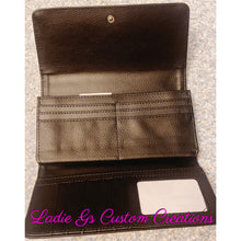 Load image into Gallery viewer, Tri-fold Leather Wallet with Snap Closure - Custom Order