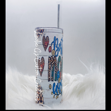 Load image into Gallery viewer, 20oz. Sublimation Tumbler (Matte Finish)- Best Mom Ever, Leopard - Ready to ship