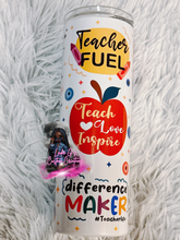 Load image into Gallery viewer, 20oz. Teacher Fuel Tumbler: Pre-Order
